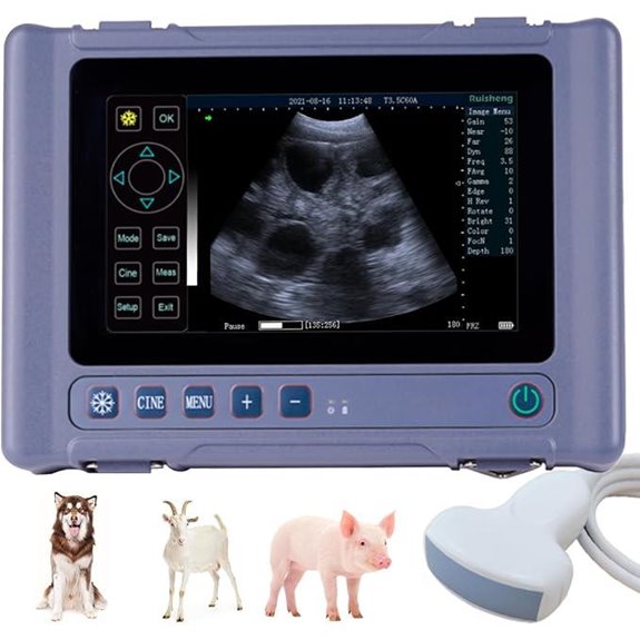 T1 Portable Veterinary Ultrasound Machine with Touchscreen