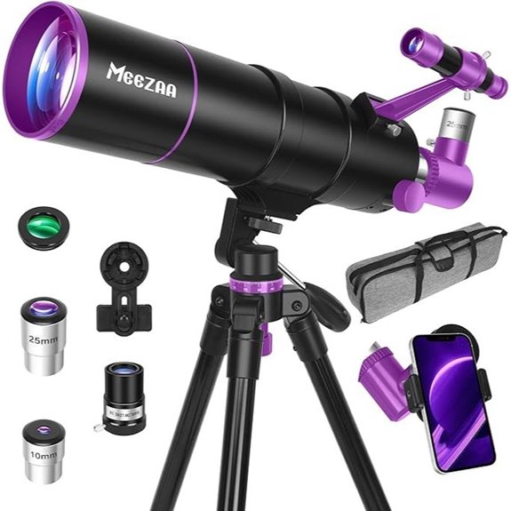 High Powered 90mm Refractor Telescope with Accessories