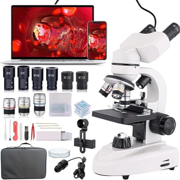 Research Grade Binocular Microscope with Dual Stages