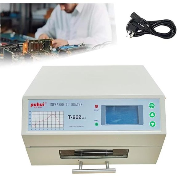 T962 Reflow Oven with Infrared Heater 7.08×9.25in