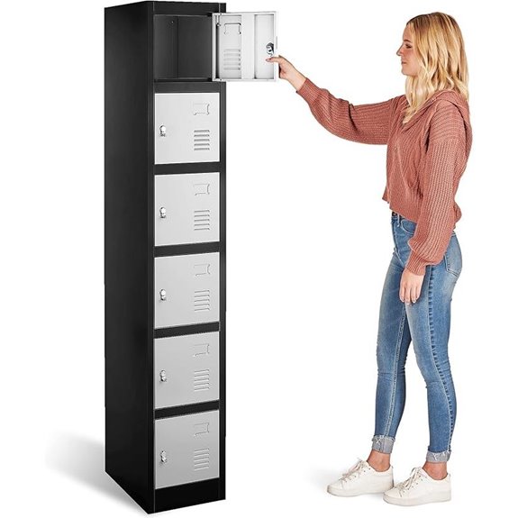 Fedmax Metal Lockers for School Gym Office 71 Inches