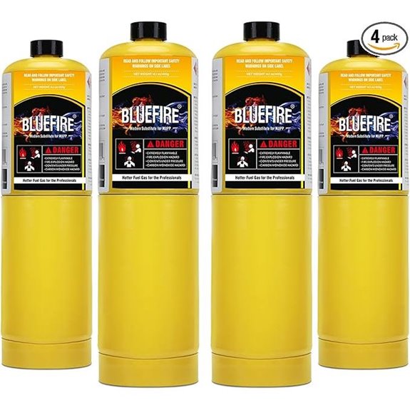 BLUEFIRE MAP Gas Torch Cylinder (Pack of 4)