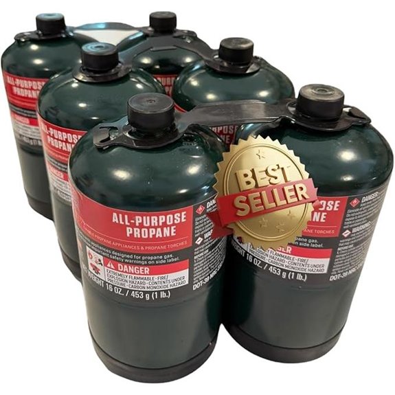 All-Purpose Propane Cylinders 6-Pack for Camping