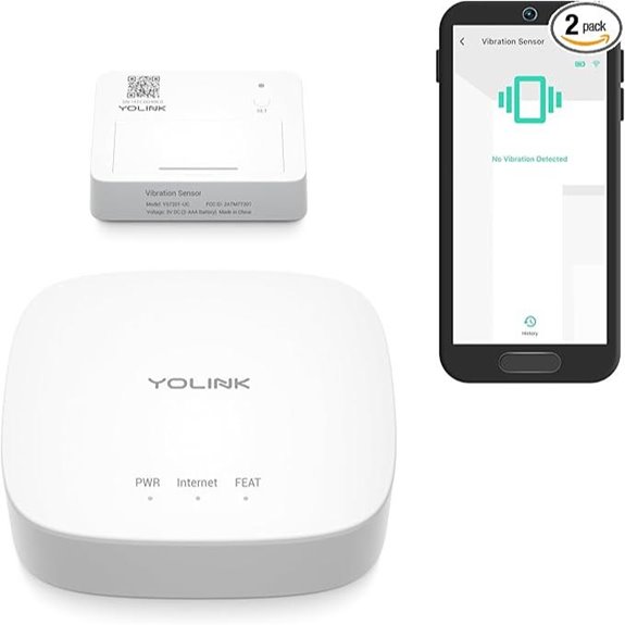 YoLink LoRa Smart Vibration Sensor & Hub Starter Kit