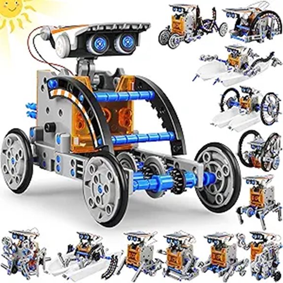 Bottleboom 13-in-1 Solar Power Robot Toys