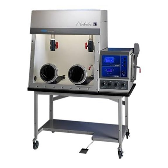 Labconco Double Stainless Steel Glove Box with Power Cord