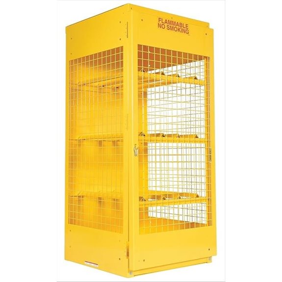 Vestil Steel Horizontal Cylinder Cabinet (8-Cylinder Capacity)