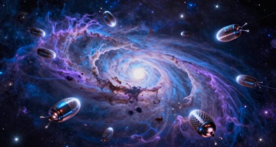 tiny spacecraft exploring space