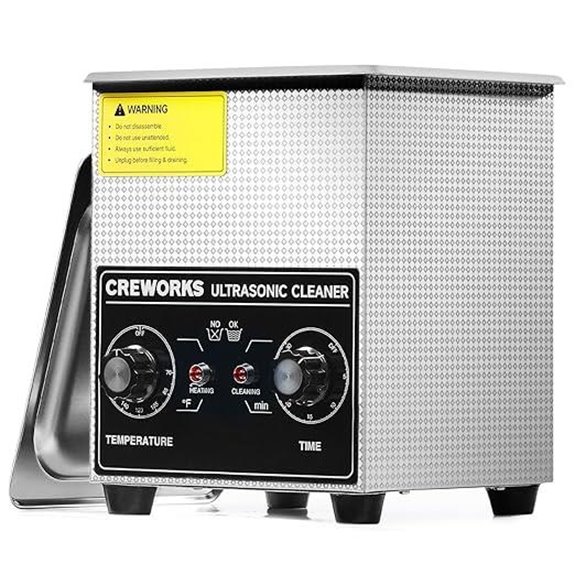 CREWORKS 2L Ultrasonic Cleaner with Heater & Timer