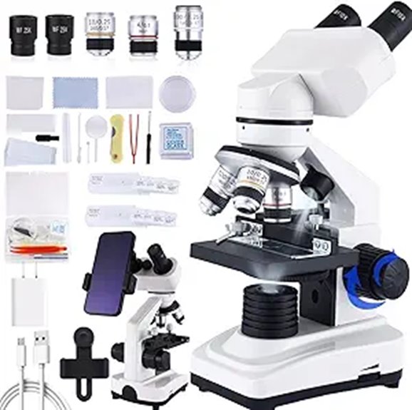 Microscope 40X-2500X with LED Illumination