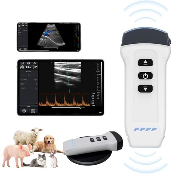 Dual Probe Veterinary Color Doppler Ultrasound Machine