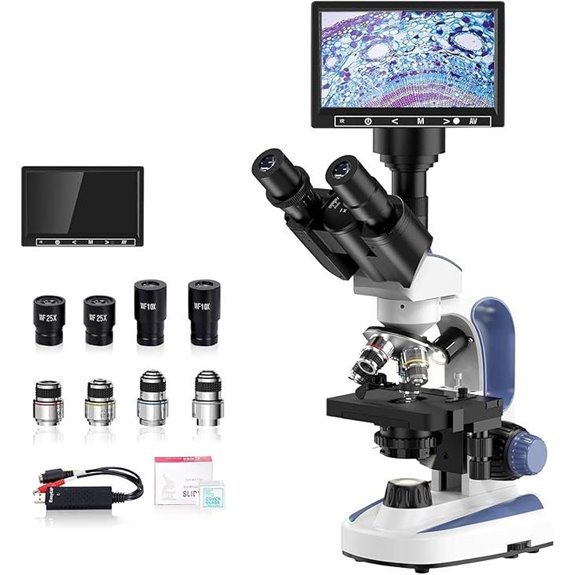 Vitano Lab Compound Trinocular Microscope with 5MP Camera