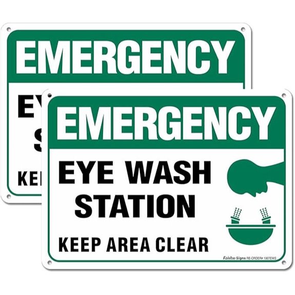 Emergency Sign Pack Weatherproof Aluminum Easy Mount