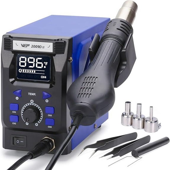 WEP 2009D-II Hot Air Soldering Station with PID