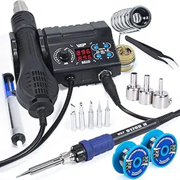 WEP 882D Soldering Station with Accessories