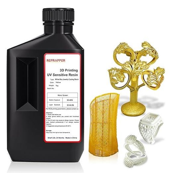 Reprapper White-Wax Casting 3D Printer Resin (1kg)