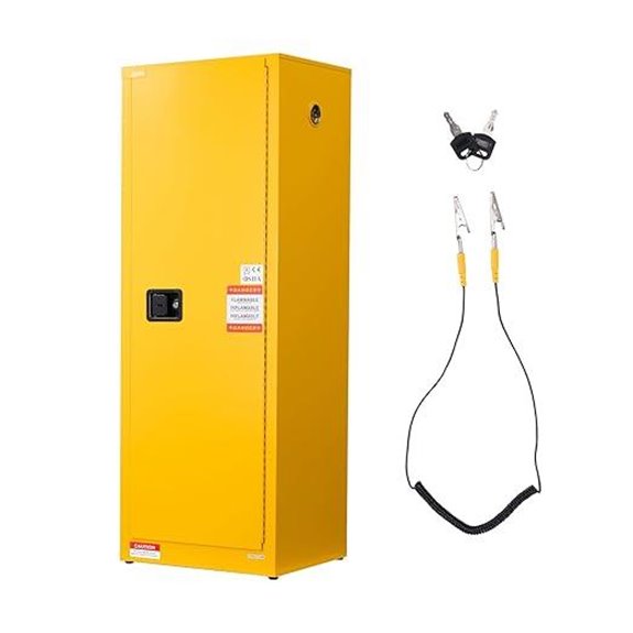 Vevor Flammable Storage Cabinet 23 Gallon Yellow