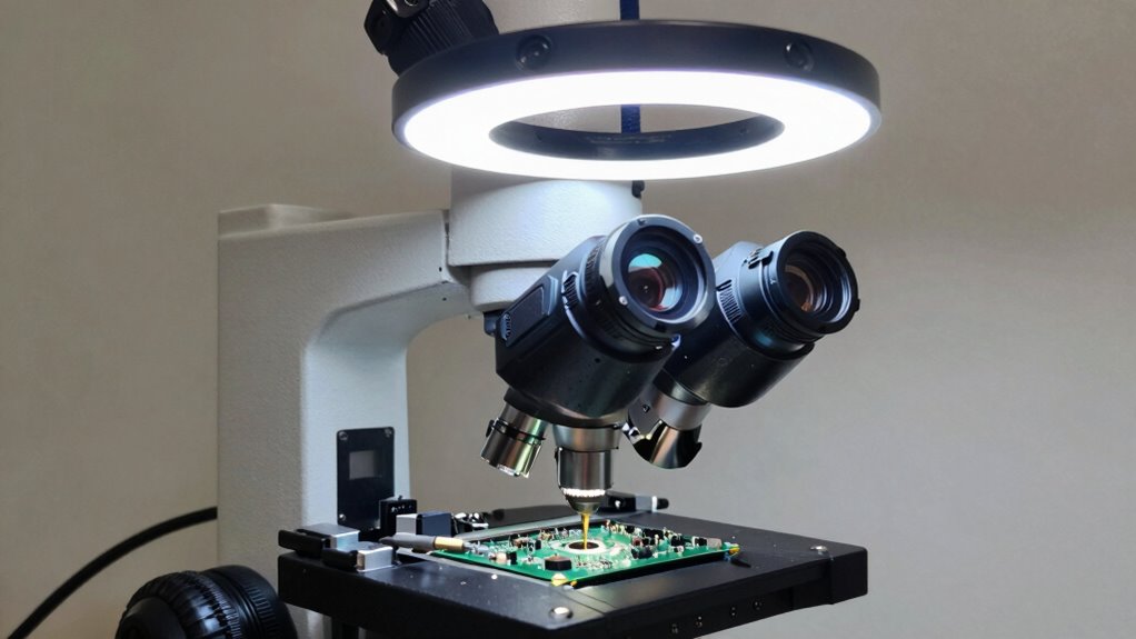 ergonomic adjustable durable microscope