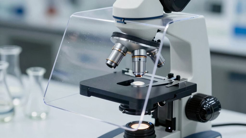 microscope dust cover features