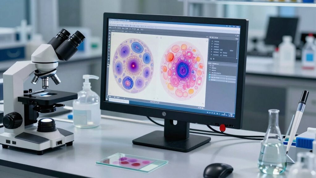 modern microscope monitor systems