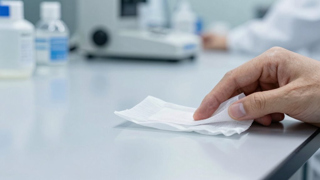 particle free wipe contamination prevention