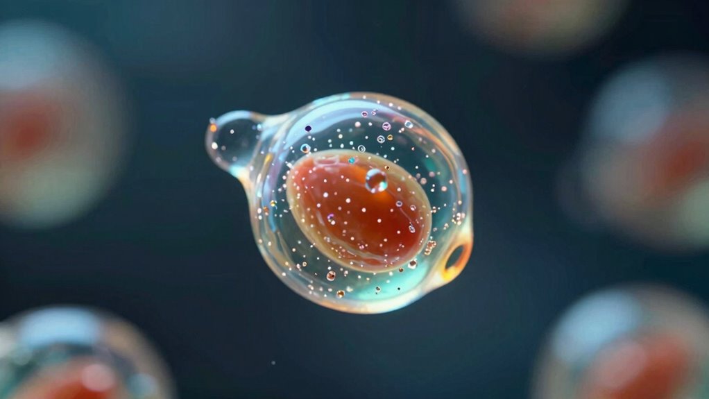 tiny particles enclosing substances