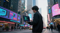 A Walkable ASCII Cyberpunk City In One HTML File [Video]