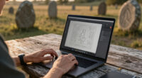 The Power Of AI In Modern SVG Carving: 'The Runestone Field' Unveiled